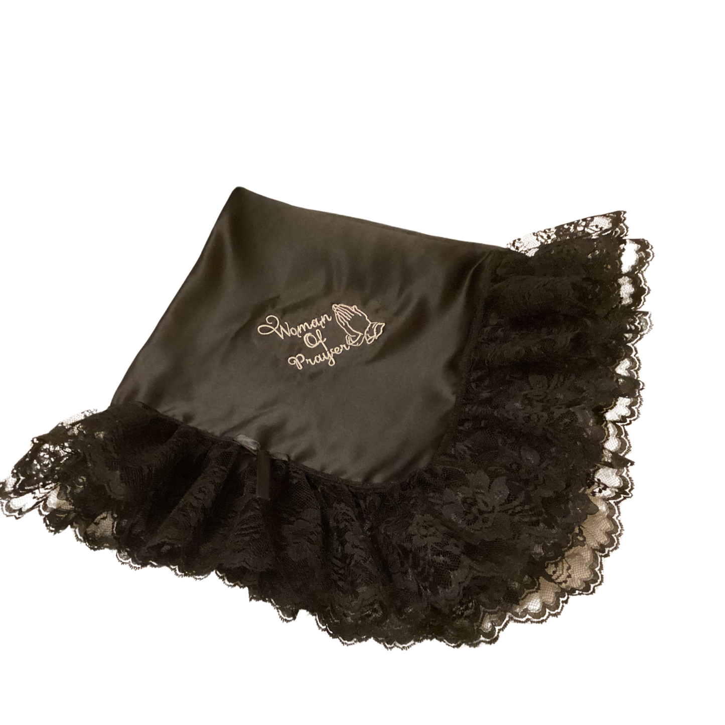 Embroidery Black Women Lap Scarf Women Of Prayer