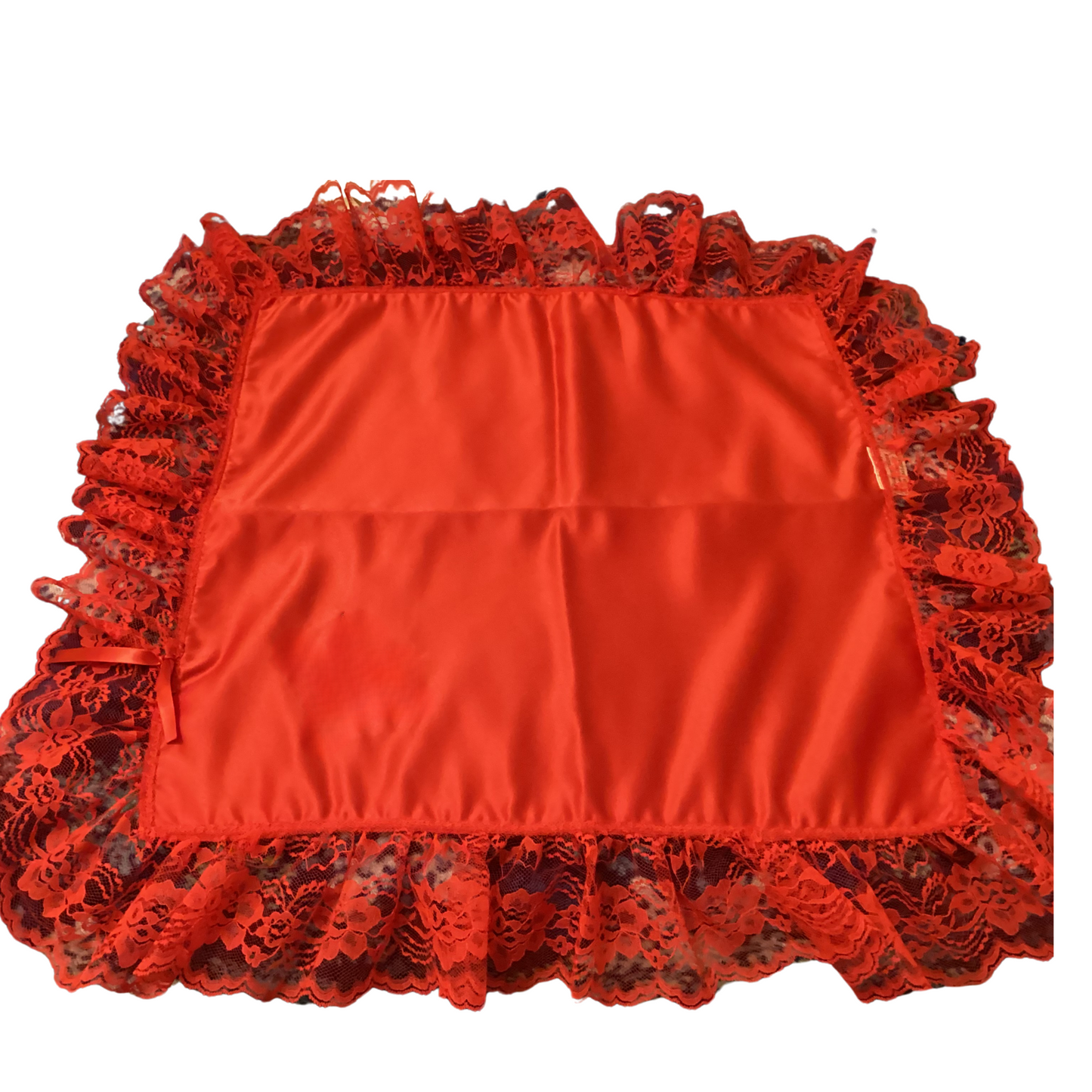 Embroidery Red Women Lap Scarf More Than A Conqueror