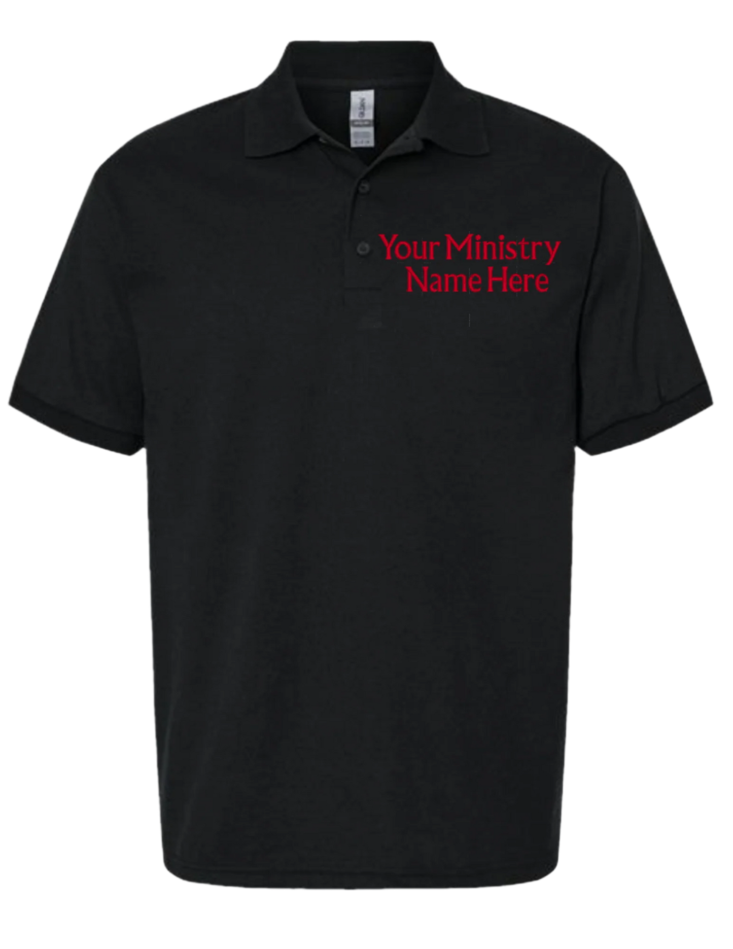 Embroidery Polo Shirt -Your  Ministry Name  Here